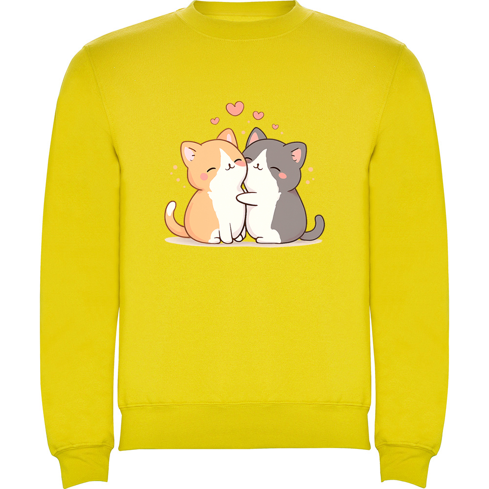 LOVECATS.PLV_.YEL_.jpg Pulover Love (Cats), Galben - imagine 1