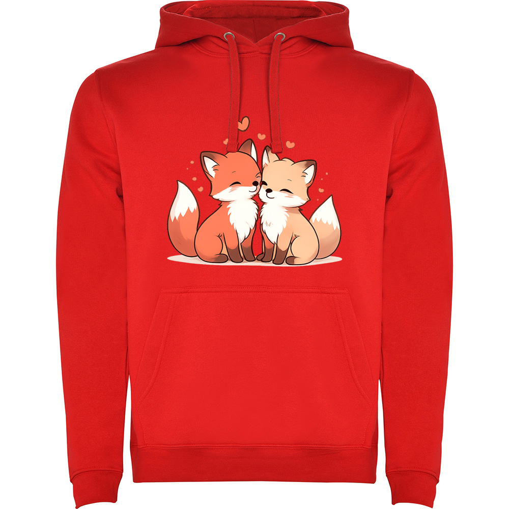 LOVEFOX.HAN_.RED_.jpg Hanorac Love (Fox), Roșu - imagine 1