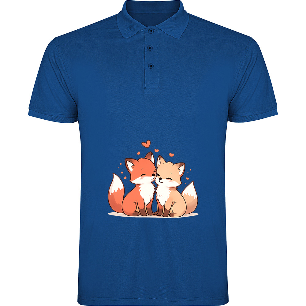 LOVEFOX.TP_.BLU_.jpg Tricou polo Love (Fox), Albastru - imagine 1
