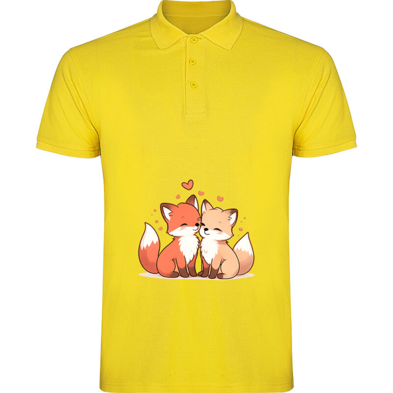 Tricou polo Love (Fox), Galben