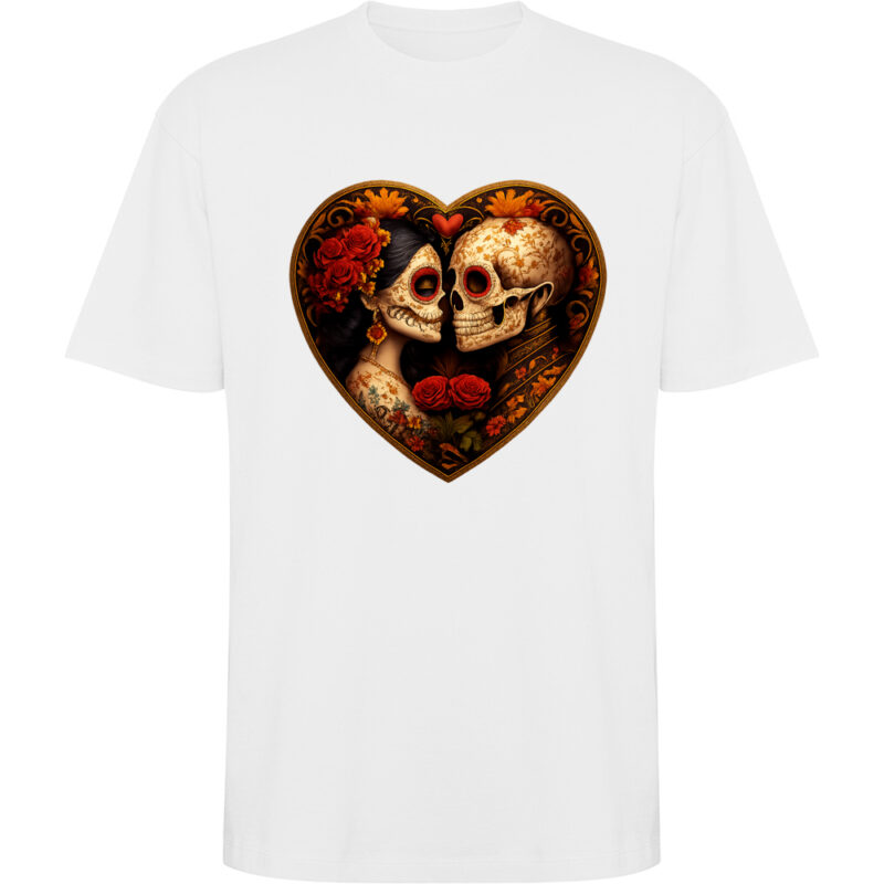 Tricou oversize Love is eternal, Alb