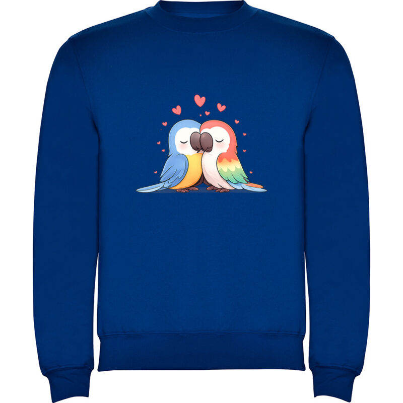 Pulover Love (Papagali), Albastru