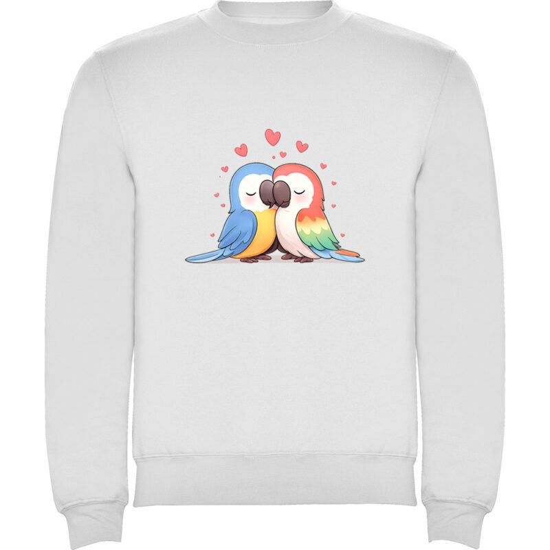 Pulover Love (Papagali), Alb