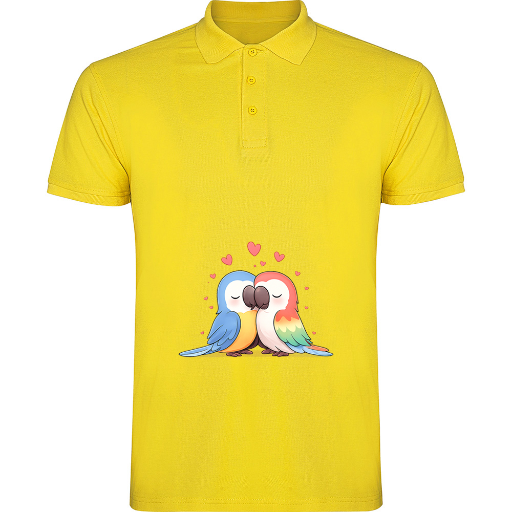 LOVEPAPAGALI.TP_.YEL_.jpg Tricou polo Love (Papagali), Galben - imagine 1