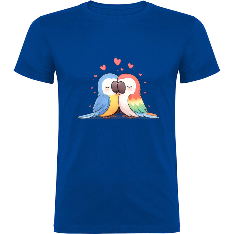 Tricou Love (Papagali), Albastru