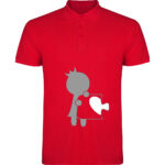 Tricou polo Love Puzzle - Ea, Roșu