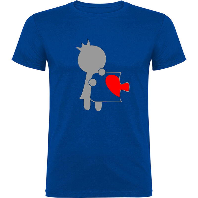 Tricou Love Puzzle - Ea, Albastru