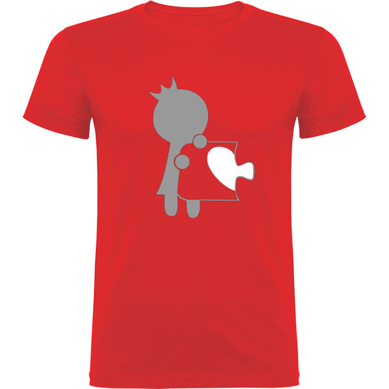 Tricou Love Puzzle - Ea, Roșu