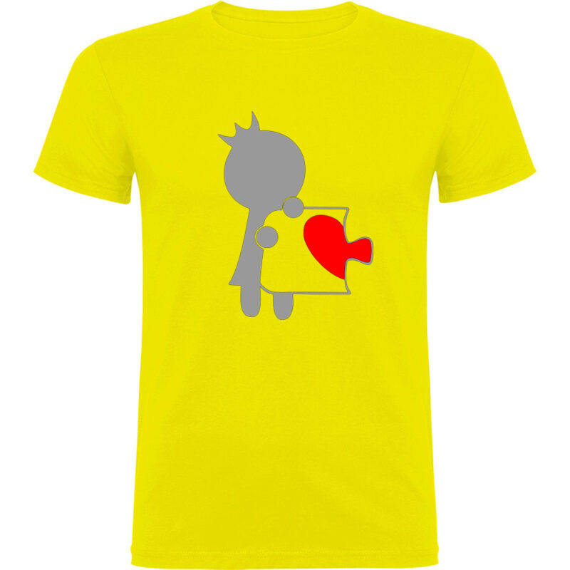 Tricou Love Puzzle - Ea, Galben