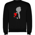 Pulover Love Puzzle - El, Negru