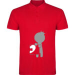 Tricou polo Love Puzzle - El, Roșu