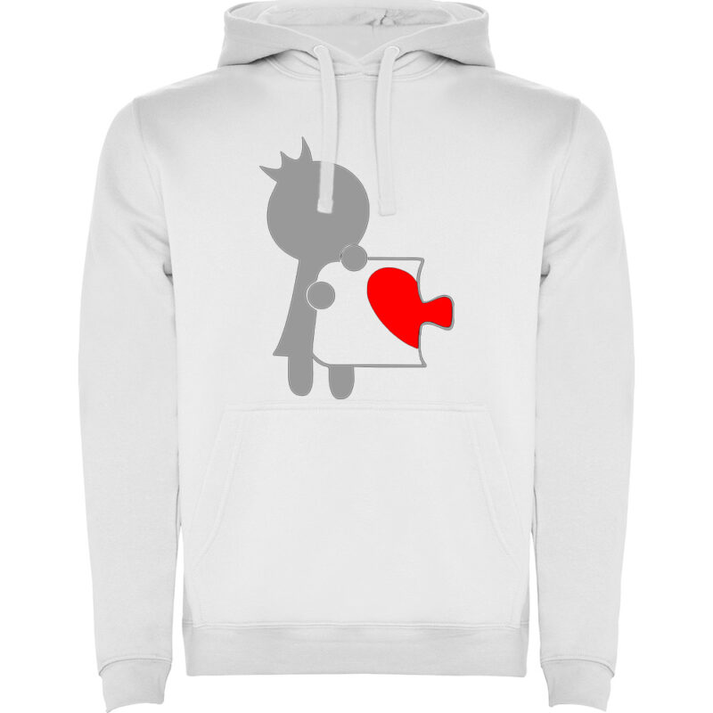 Hanorac Love Puzzle - Ea, Alb