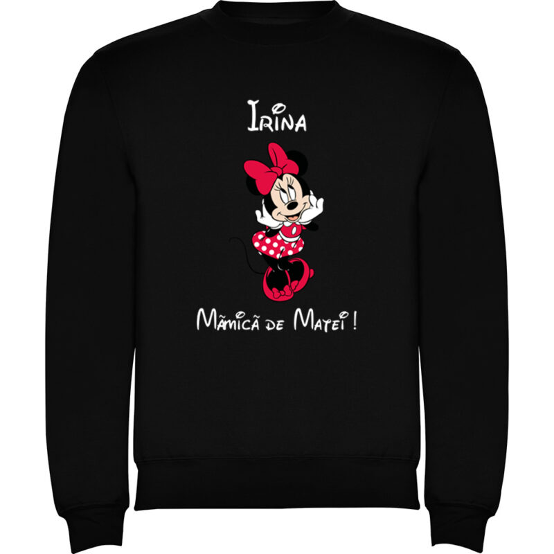 Pulover Mămică Minnie, Negru