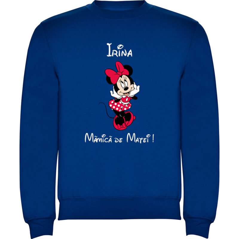 Pulover Mămică Minnie, Albastru