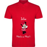 Tricou polo Mămică Minnie, Roșu