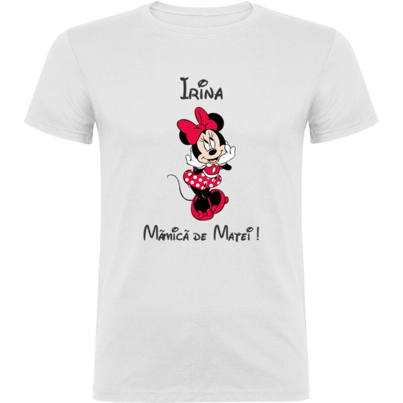 Tricou Mămică Minnie, Alb