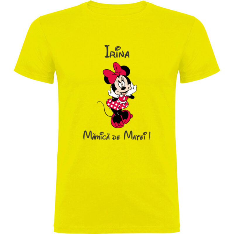 Tricou Mămică Minnie, Galben