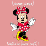 Tricou Nașa Minnie, Alb - imagine 2