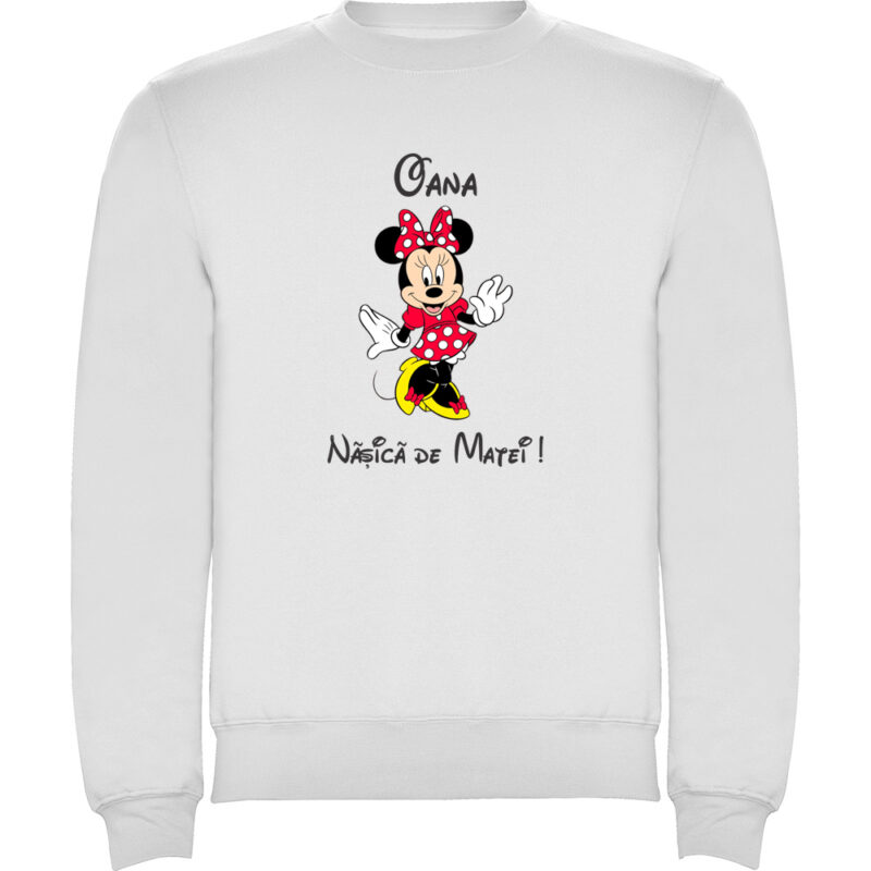 Pulover Nașa Minnie, Alb
