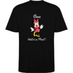 Tricou oversize Nașa Minnie, Negru