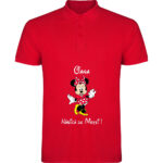 Tricou polo Nașa Minnie, Roșu