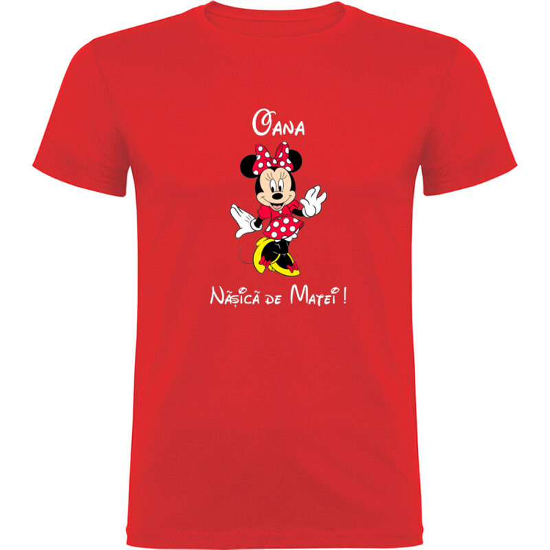 Tricou Nașa Minnie, Roșu