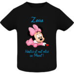Tricou copii -Nașica cea mai mică Minnie, Negru
