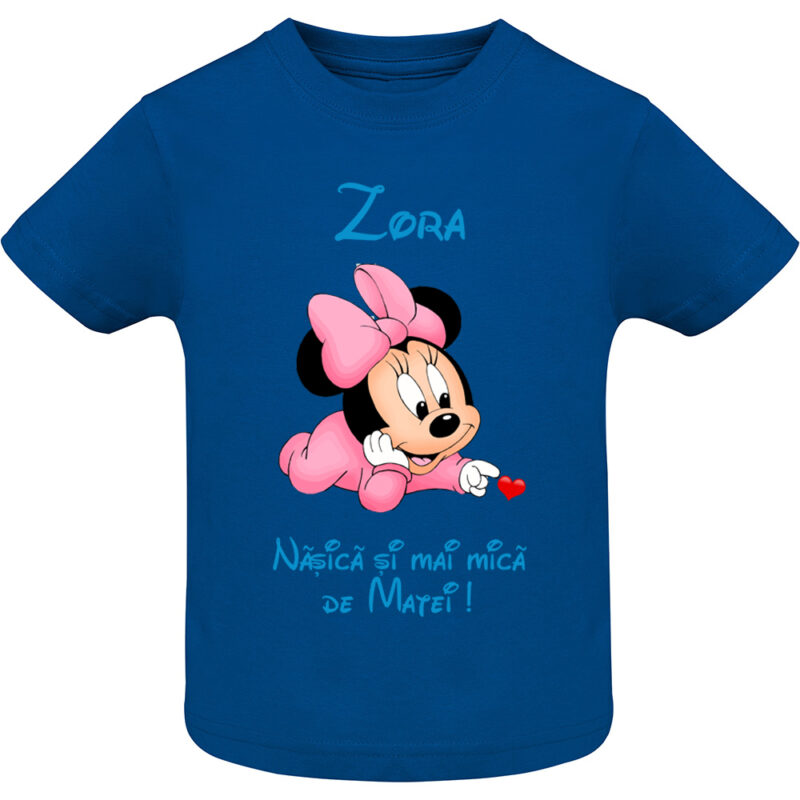 Tricou copii -Nașica cea mai mică Minnie, Albastru
