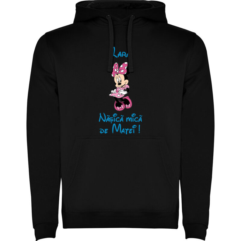 Hanorac copii Nașică mică Minnie, Negru