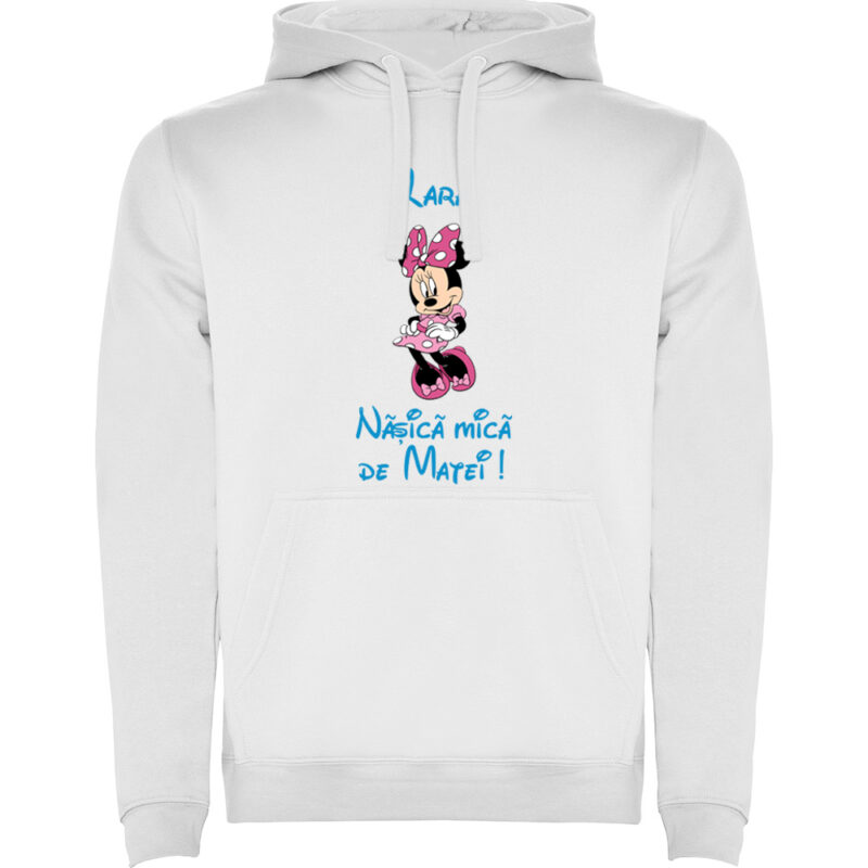 Hanorac copii Nașică mică Minnie, Alb