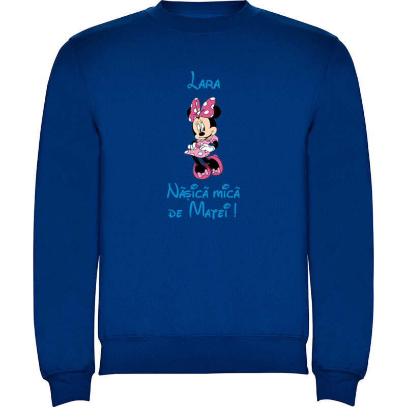 Pulover copii Nașică mică Minnie, Albastru