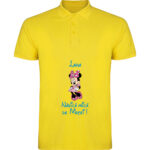 Tricou polo copii Nașică mică Minnie, Galben