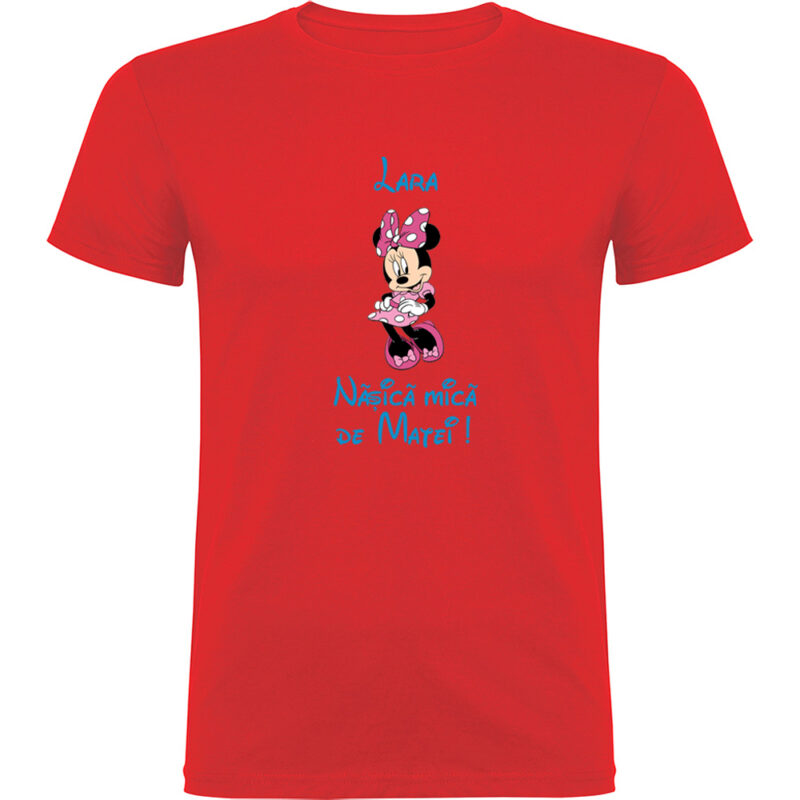 Tricou copii Nașică mică Minnie, Roșu