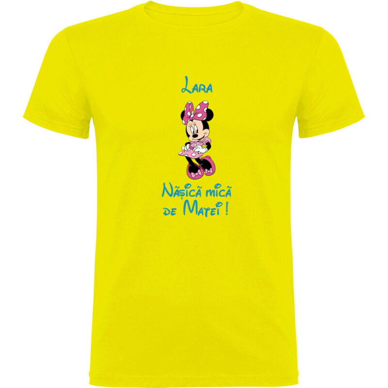 Tricou copii Nașică mică Minnie, Galben