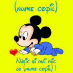 Tricou copii -Nășic cel mai mic Mickey, Galben - imagine 2