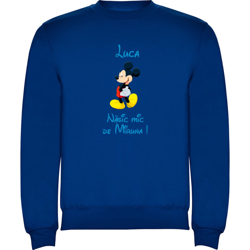 Pulover copii Nășic mic Mickey, Albastru