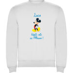 Pulover copii Nășic mic Mickey, Alb