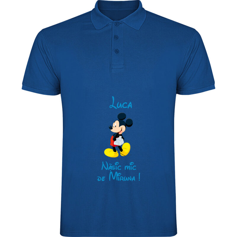 Tricou polo copii Nășic mic Mickey, Albastru