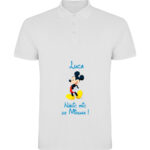 Tricou polo copii Nășic mic Mickey, Alb