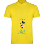 Tricou polo copii Nășic mic Mickey, Galben