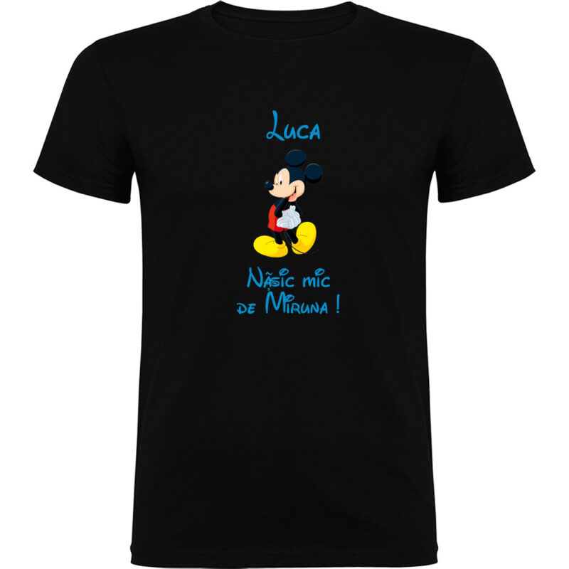 Tricou copii Nășic mic Mickey, Negru