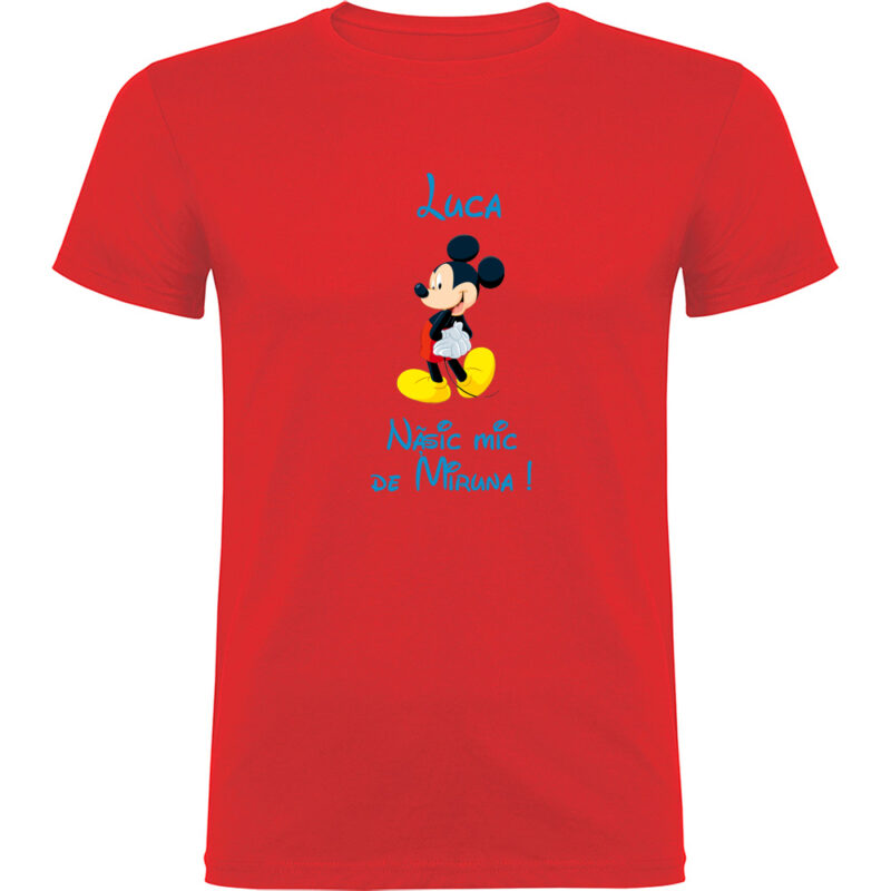 Tricou copii Nășic mic Mickey, Roșu