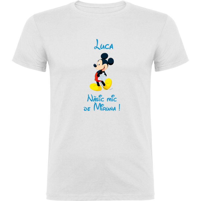 Tricou copii Nășic mic Mickey, Alb