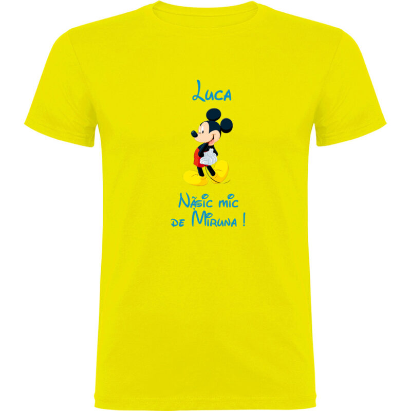 Tricou copii Nășic mic Mickey, Galben