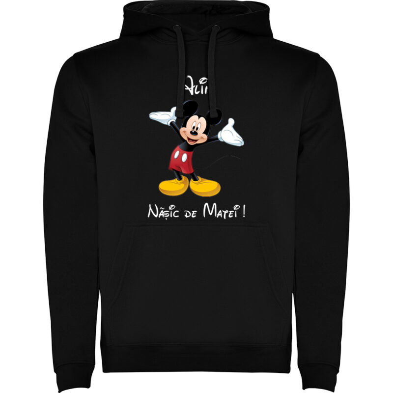 Hanorac Naș Mickey, Negru