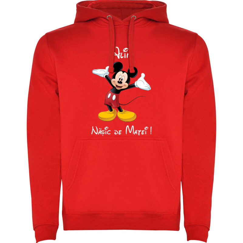Hanorac Naș Mickey, Roșu