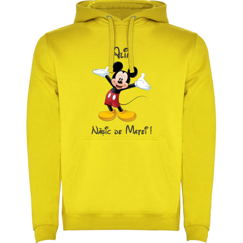 Hanorac Naș Mickey, Galben