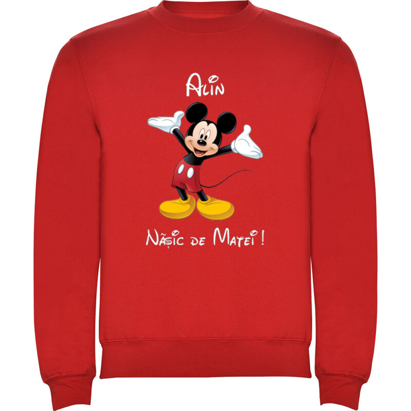 Pulover Naș Mickey, Roșu