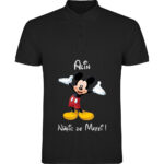 Tricou polo Naș Mickey, Negru