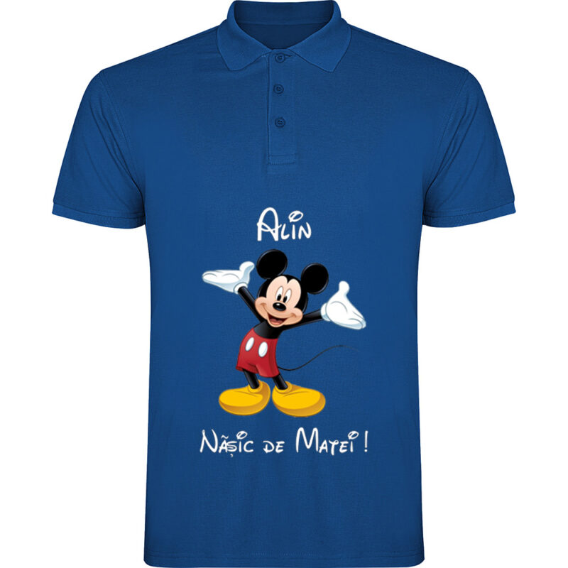 Tricou polo Naș Mickey, Albastru